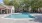 a swimming pool in a backyard