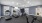a room with exercise equipment and a tv